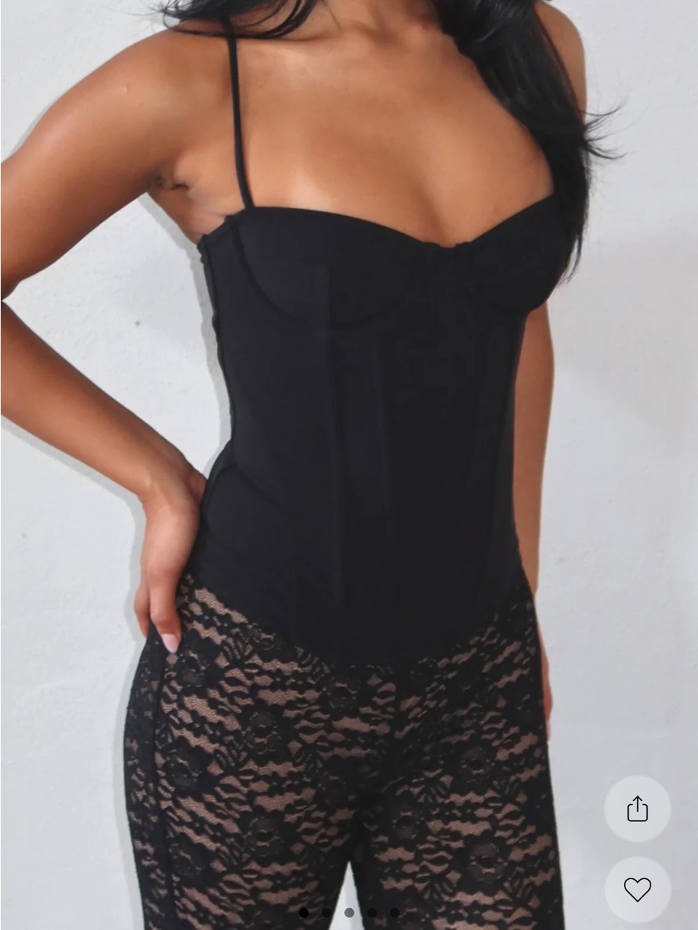 White Fox - Moonlight Dance Bustier Black